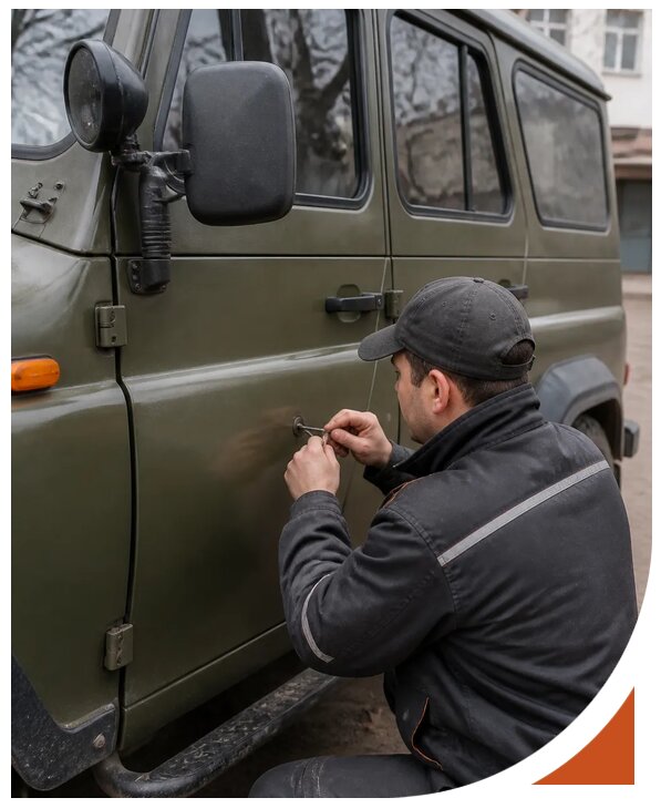 Профессиональное вскрытие автомобиля УАЗ без повреждений в Электростали
